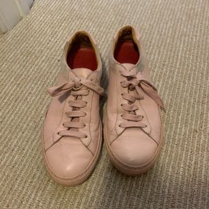 Pink Koio sneakers with tattoo